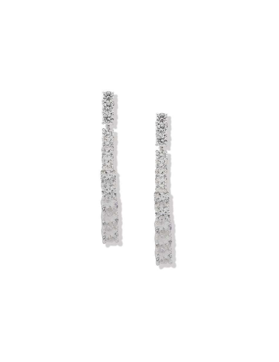 Earring Anne Klein Prong Round Stone Linear   | NME-1826313